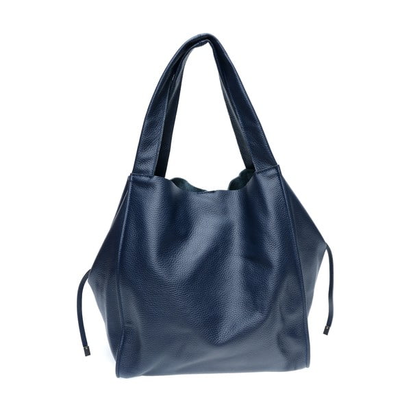 Mėlynas odinis pirkinių krepšys Isabella Rhea