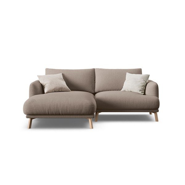 Taupe spalvos kampinė sofa (su kairiuoju kampu/su gultu) Naomi – Micadoni -image-2