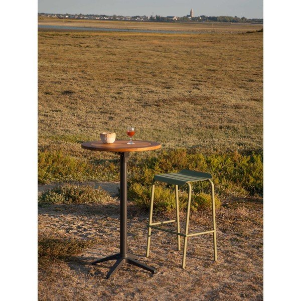 Iš aliuminio apvalios formos sodo valgomojo stalas ø 68 cm Spring – Ezeis-image-1