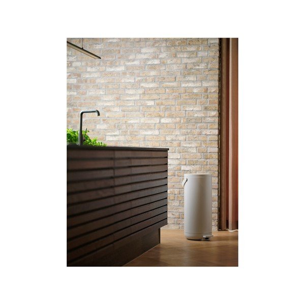 Iš plastiko šiukšliadėžė baltos spalvos su pedalu 35 l Circular – Zone-image-3