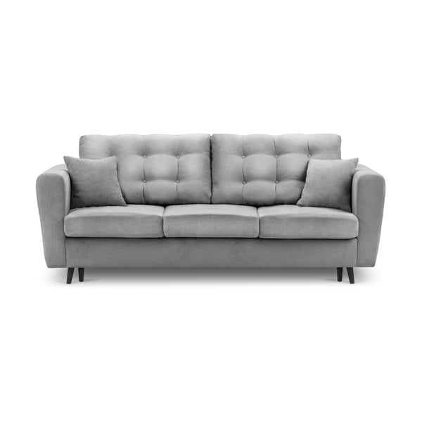 Pilka sofa-lova su laikymo dėže "Kooko Home Chillout