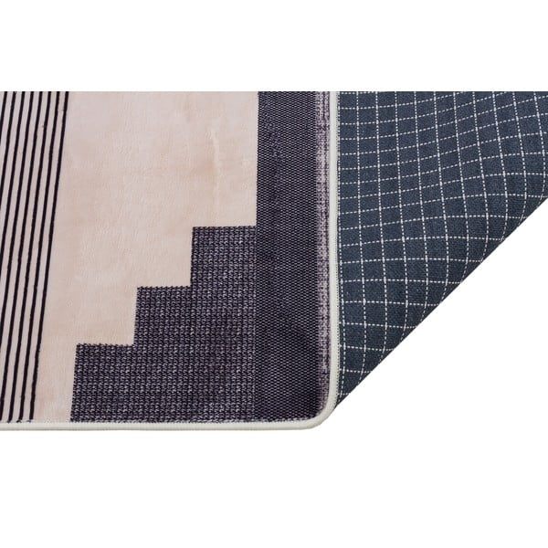 Pilkos ir smėlio spalvos plaunamas kilimas 160x100 cm - Vitaus-image-2