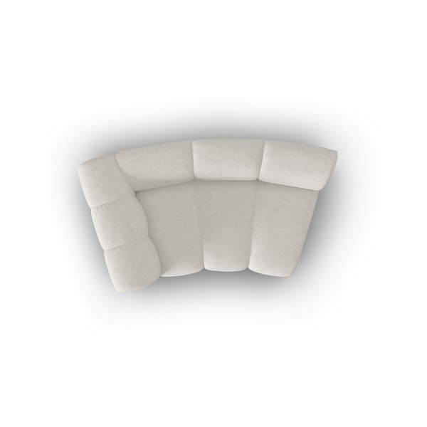 Modulinė sofa baltos spalvos (su kairiuoju kampu) Lupine – Micadoni Home-image-4