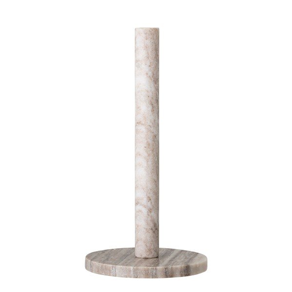 Natūralios spalvos iš marmuro popierinio rankšluosčio stovas ø 15 cm Emy – Bloomingville