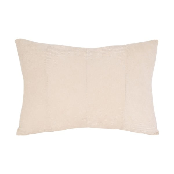 Kreminė aksominė pagalvė PT LIVING Velvet, 60 x 30 cm