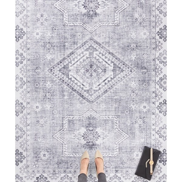 Šviesiai pilkas kilimas Nouristan Gratia, 80 x 200 cm-image-1