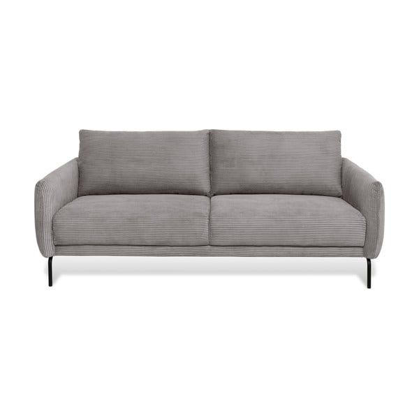 Iš kordinio velveto sofa šviesiai pilkos spalvos 212 cm Venray – Scandic
