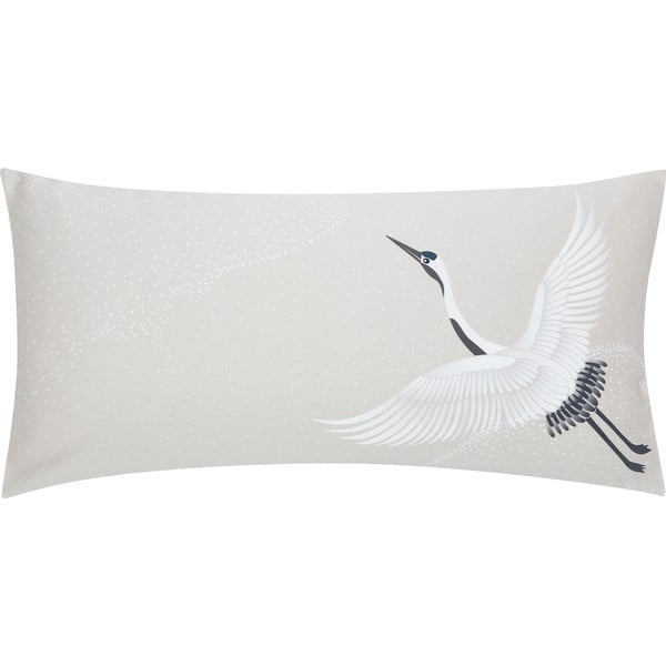 Šviesiai pilkas dekoratyvinis pagalvės užvalkalas iš medvilnės Westwing Collection, 40 x 80 cm