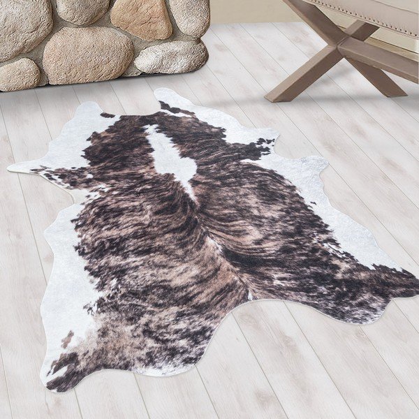 Tamsiai rudos spalvos sintetinė oda 100x135 cm Etosha – Ayyildiz Carpets-image-1