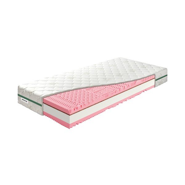 Vidutinio kietumo/labai kietų putų dvipusis čiužinys 120x200 cm BonRelax HR PLUS - BENAB-image-2