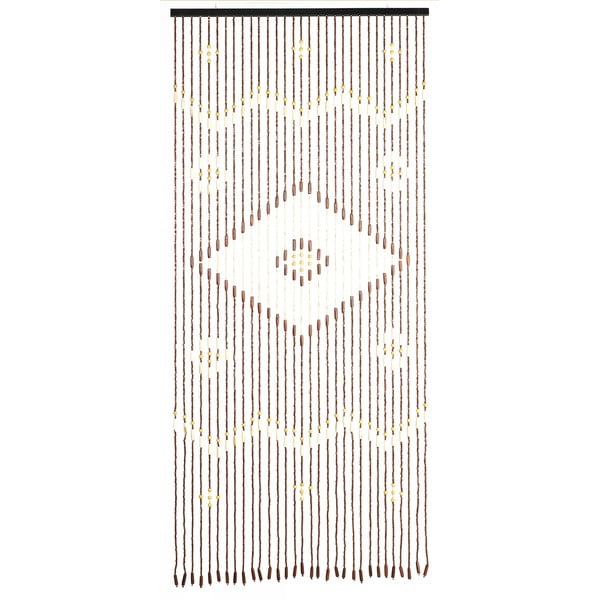Natūralios spalvos iš bambukinė užuolaida durims 90x200 cm Rhombus – Maximex