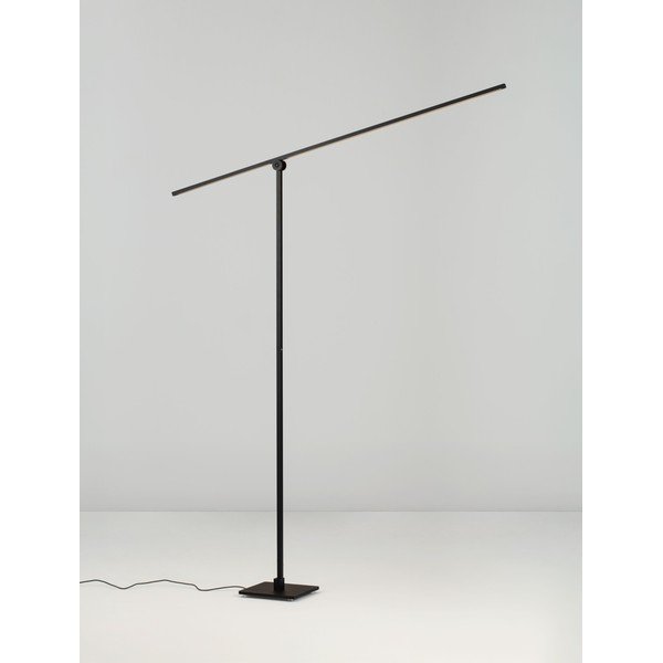 Matinės juodos spalvos iš metalo pastatomas šviestuvas LED su sulankstoma konstrukcija/su pritemdymo funkcija (aukštis 144 cm) Tenso – Nova Luce-image-3
