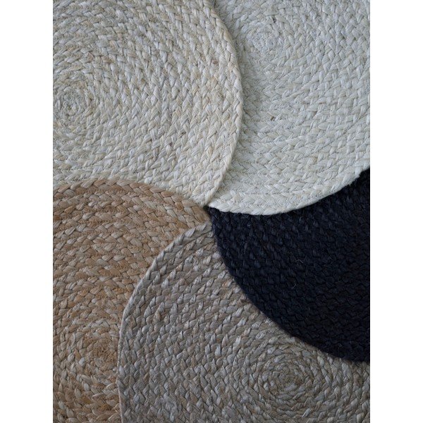Apverčiamas/rankų darbo kreminės spalvos iš džiuto kilimas 160x230 cm Braided – Hanse Home-image-4
