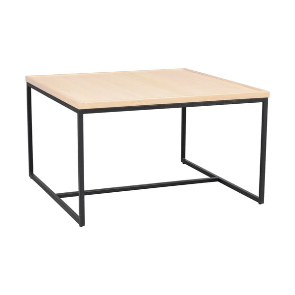 Kavos staliukas natūralios spalvos su ąžuolo masyvo stalviršiu ø 80 cm Deerfield – Rowico-image-2