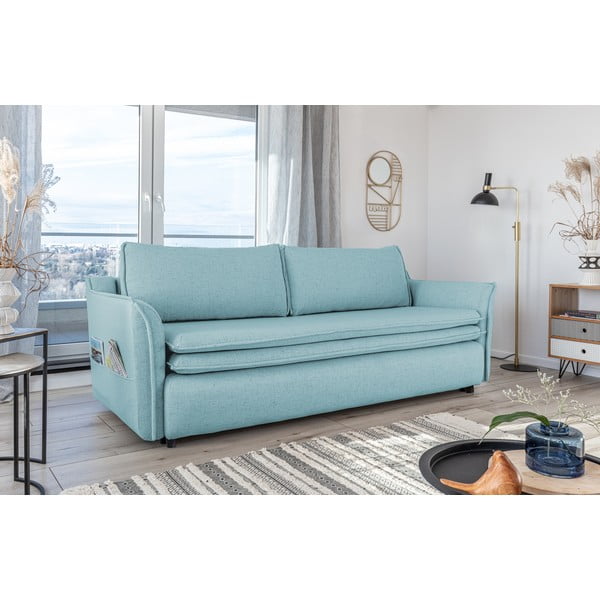 Šviesiai mėlyna sofa-lova Miuform Charming Charlie-image-4