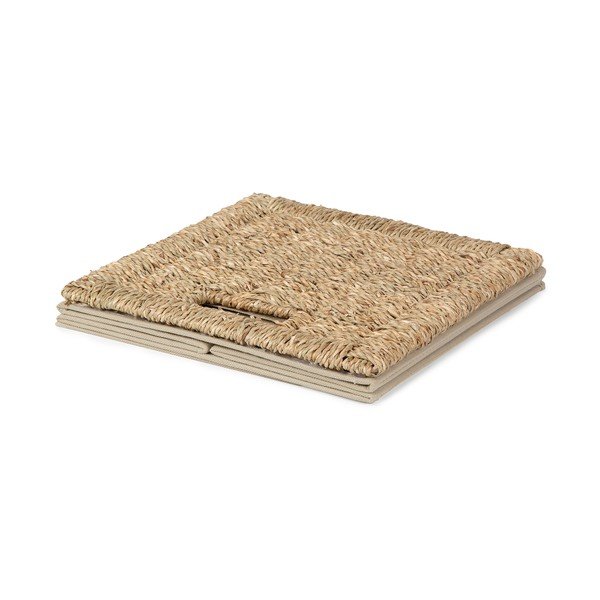 Natūralios spalvos iš jūržolės daiktadėžė 30x30x30 cm – Compactor-image-4