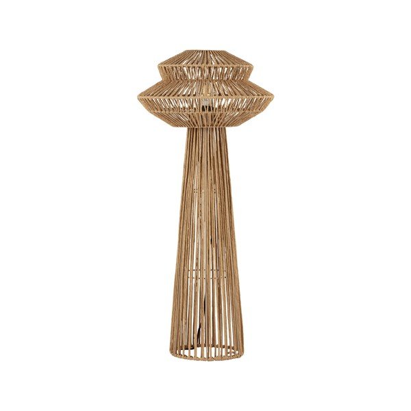 Natūralios spalvos iš virvės pastatomas šviestuvas (aukštis 90,5 cm) Nua – Nova Luce