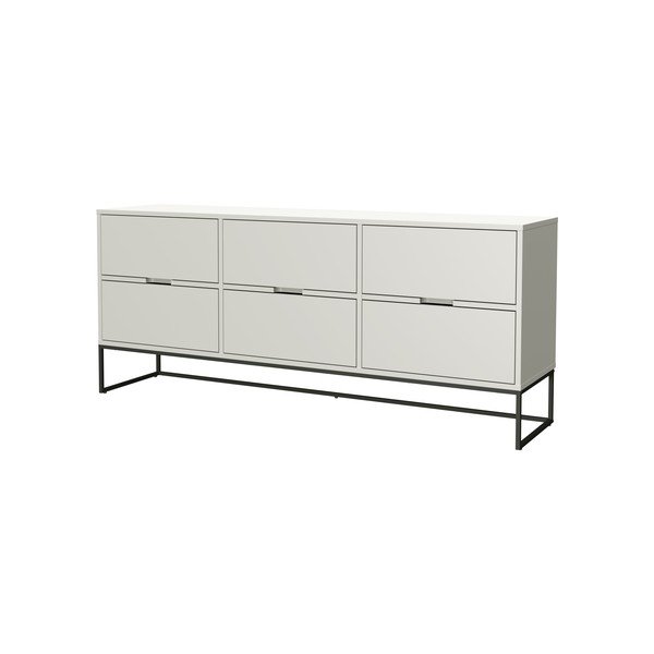 Balta komoda su juodomis metalinėmis kojomis Tenzo Lipp-image-3