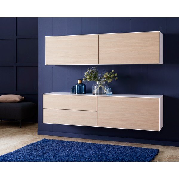 2 žemų ąžuolo dekoro komodų komplektas 180x46 cm Edge by Hammel - Hammel Furniture-image-3