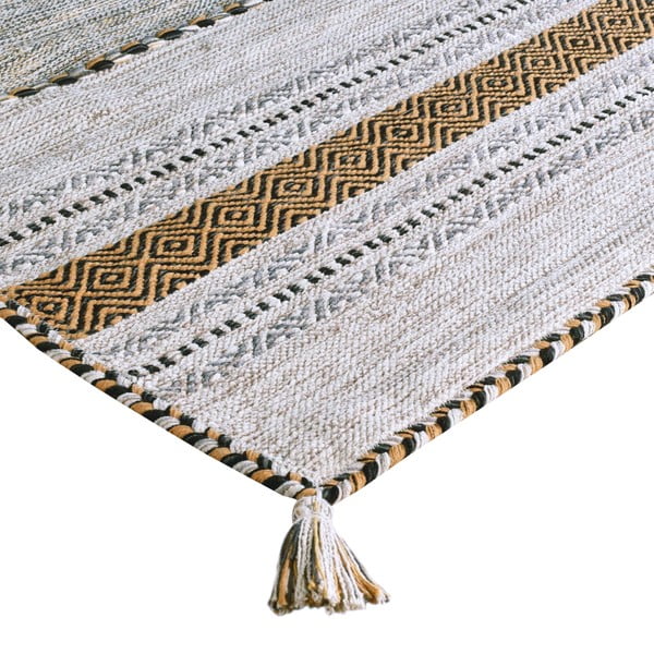 Smėlio spalvos medvilninis kilimas Webtappeti Antique Kilim, 70 x 140 cm-image-3