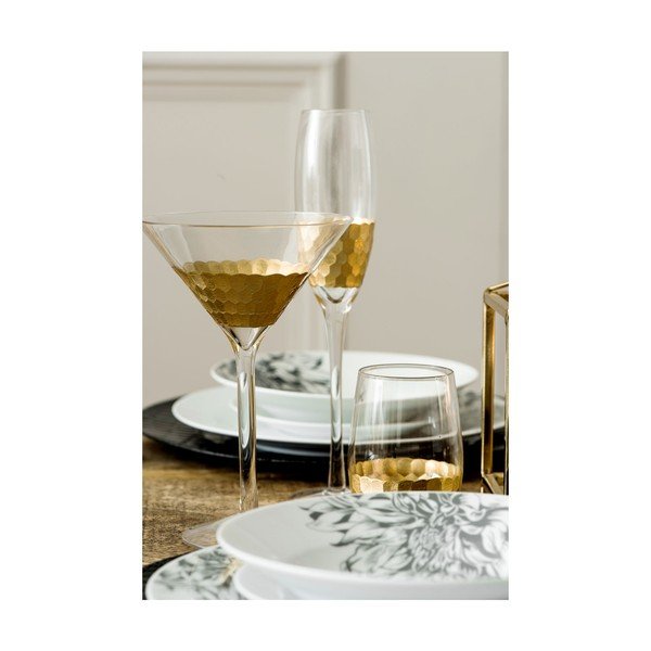 4 rankų darbo šampano taurių rinkinys Premier Housewares Deco, 2,1 dl-image-4