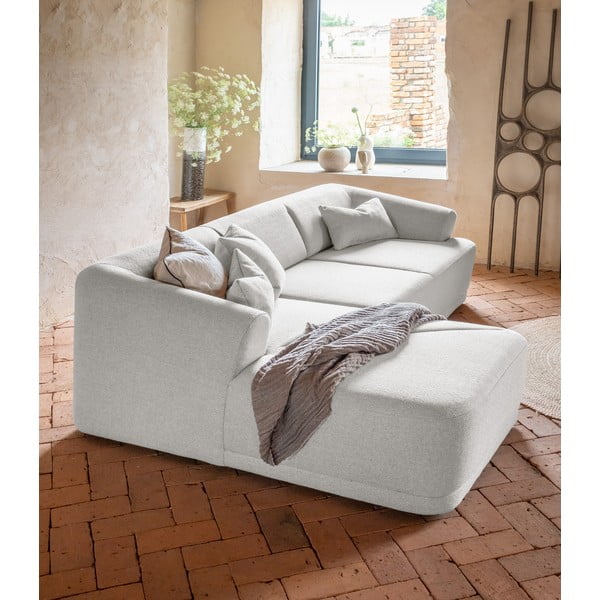 Kampinė sofa baltos spalvos – Miuform-image-4