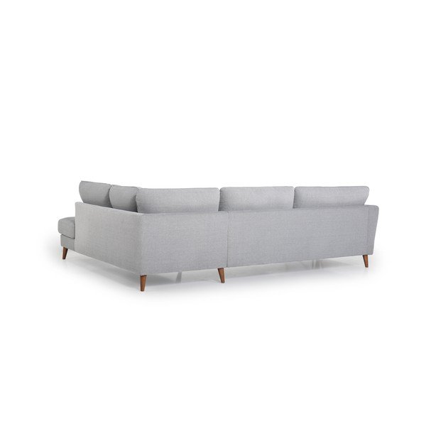 Šviesiai pilka kampinė sofa Scandic Paris, dešinysis kampas-image-3