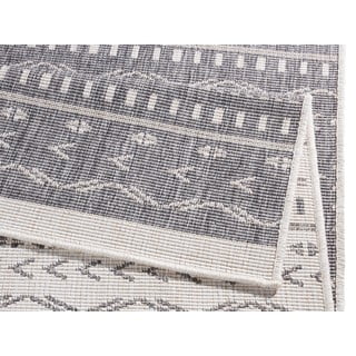 Pilkos ir kreminės spalvos dvipusis lauko kilimas NORTHRUGS Kuba, 150 x 80 cm