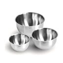 Sidabrinės spalvos iš nerūdijančio plieno dubenys 3 vnt. ø 24 cm Lucca 3.0 – FABINI