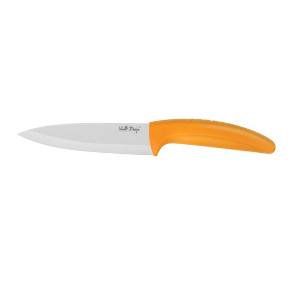 Keramikinis 13 cm, oranžinės spalvos peilis