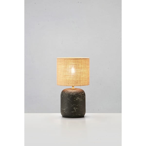 Stalinis šviestuvas juodos spalvos/natūralios spalvos (aukštis 45 cm) iš džiuto Montagna – Markslöjd-image-4