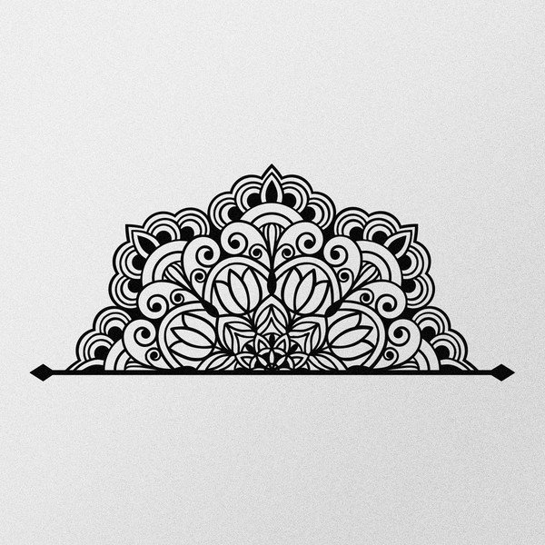 Metalinė sienų dekoracija 160x70 cm Mandala - Wallity-image-4