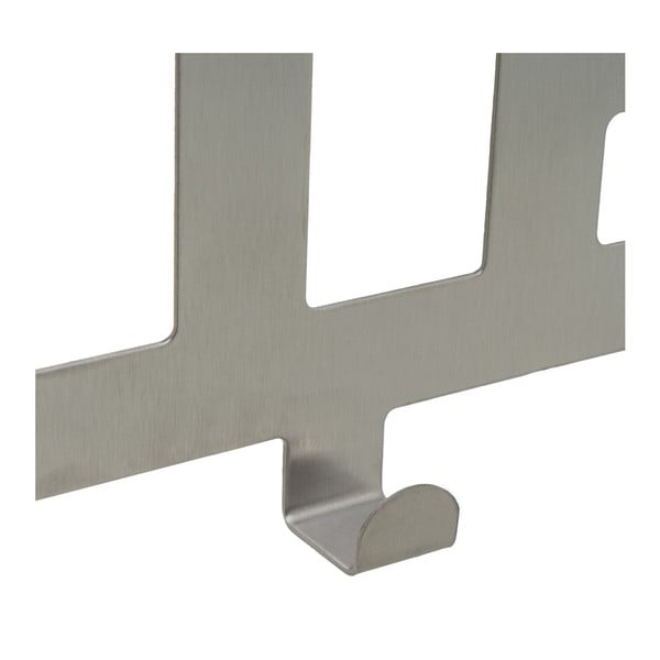 Durų pakaba iš metalo matinės sidabrinės spalvos 32 cm Bath – Casa Selección-image-1