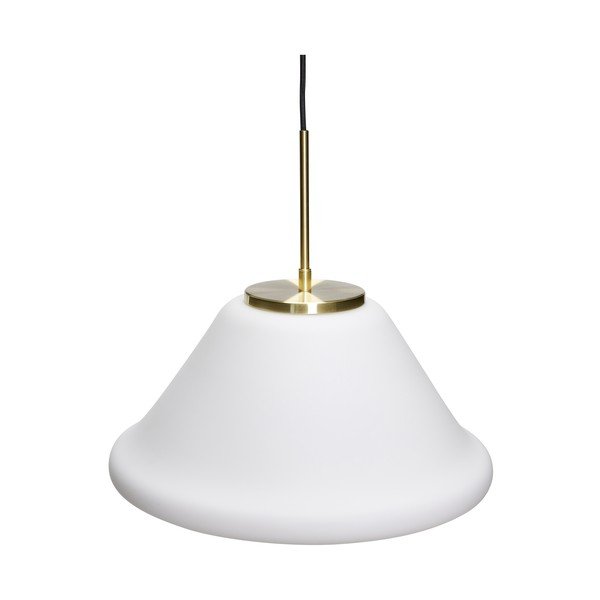 Baltos spalvos kabantis šviestuvas su pritemdymo funkcija ø 40 cm Muse – Hübsch-image-2