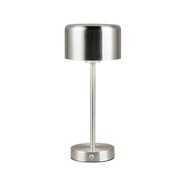 Stalinis šviestuvas sidabrinės spalvos LED su pritemdymo funkcija (aukštis 30 cm) Jeff – Reality-image-2