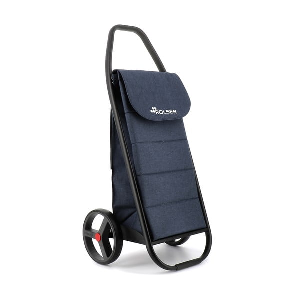 Su ratais pirkinių krepšys 53 l Com Tweed Polar Black Tube – Rolser