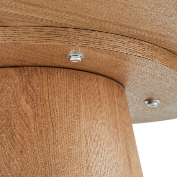 Kavos staliukas natūralios spalvos iš ąžuolo ø 60 cm Tango – Furnhouse-image-4