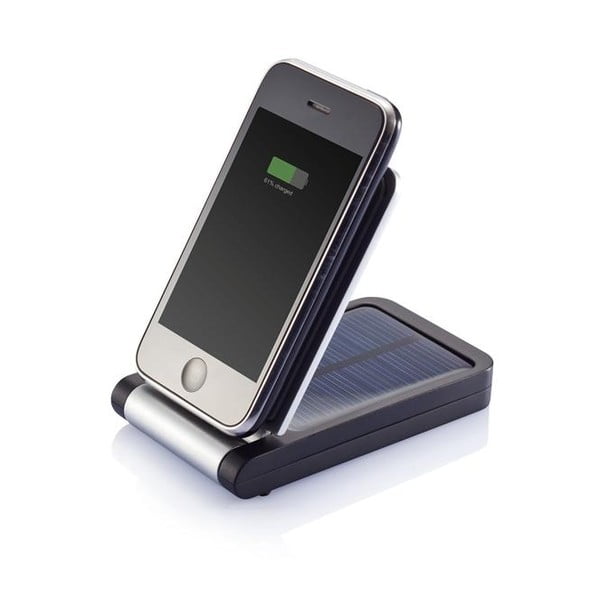 Saulės mobiliojo telefono įkroviklis / stovas