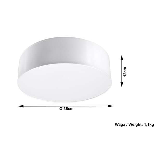 Baltas lubinis šviestuvas Sollux Atis Ceiling-image-4