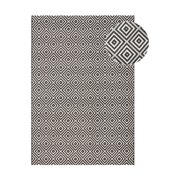 Juodai baltas lauko kilimas NORTHRUGS Karo, 80 x 150 cm