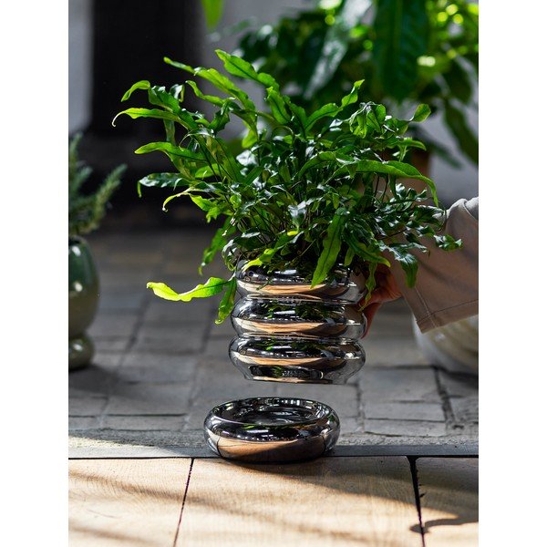 Iš molio gėlių vazono dangtelis ø 16 cm Shine – Bloomingville-image-3