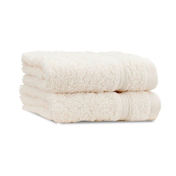 Kreminės spalvos iš frote audinio iš medvilnės rankšluosčiai 2 vnt. 30x30 cm Zero Twist – Catherine Lansfield