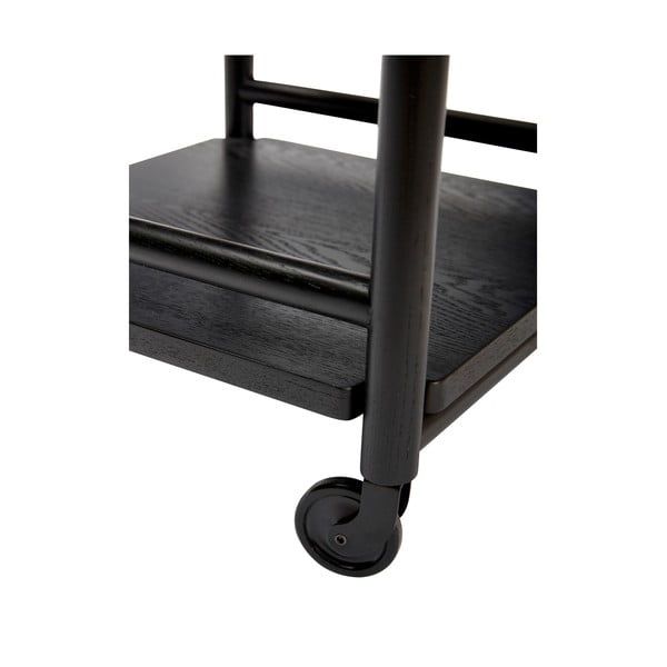 Iš ąžuolo masyvo vežimėlis ant ratukų 40x40 cm Norm – Hübsch-image-2