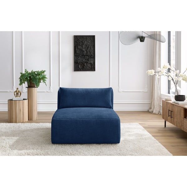 Tamsiai mėlynos spalvos sofos modulis Jeanne - Bobochic Paris-image-1