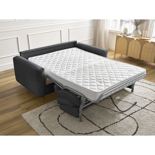 Juodos spalvos sofa miegojimui/sulankstoma 200 cm Cocoone – Bobochic Paris-image-1