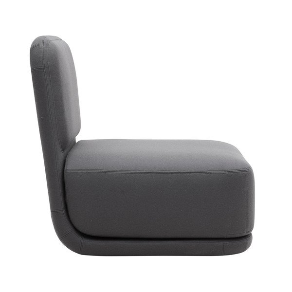 Tamsiai pilka minkšta kėdė Softline Standby Medium-image-3