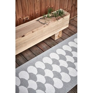 Kreminės spalvos lauko kilimas 70x150 cm Poppy Linen – Pappelina