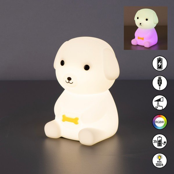 Baltos spalvos vaikiška naktinė lemputė Leo – Fischer & Honsel-image-3