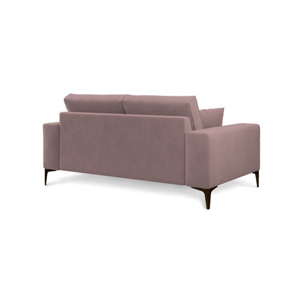 "Cosmopolitan Design Lugano" miltelių spalvos rožinė dviejų vietų sofa-image-3