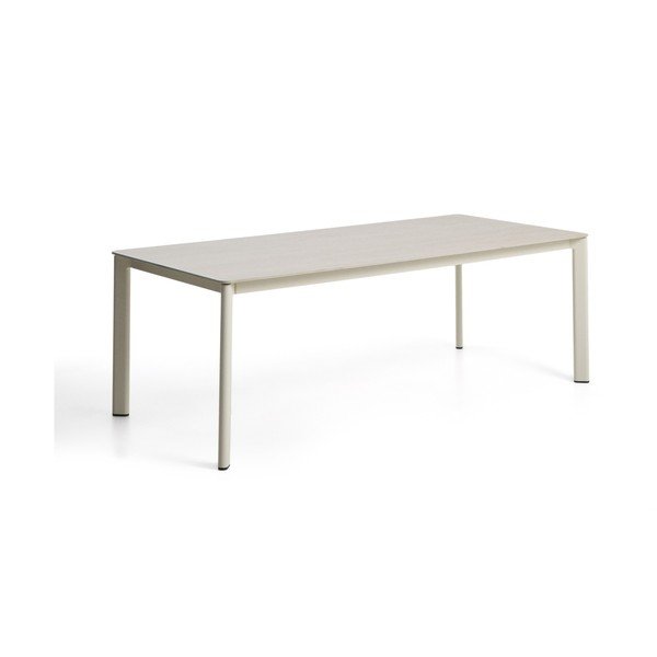 Sodo valgomojo stalas su akmens stalviršiu 100x220 cm Anafi – Kave Home